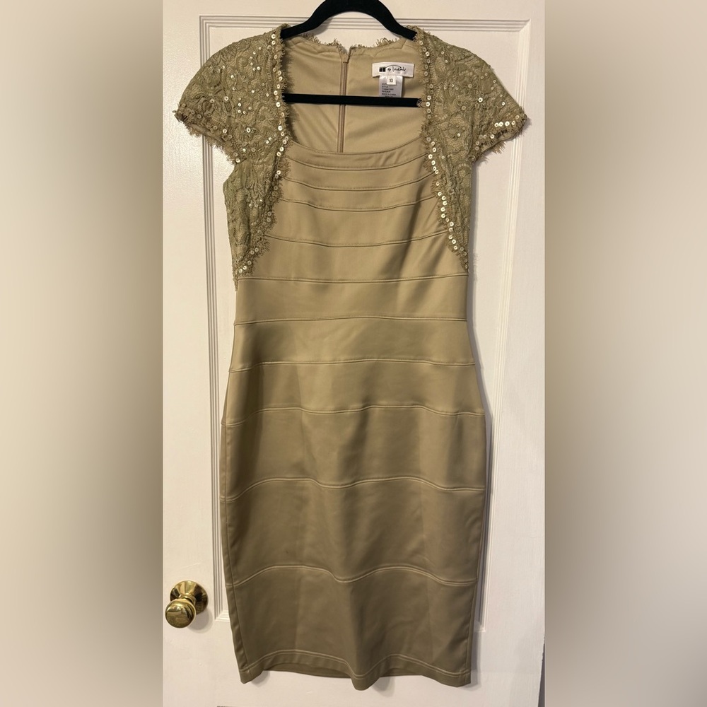 Tadashi Shoji Embellished Sheath Cocktail Dress